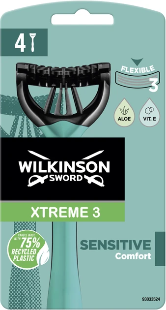 Одноразові бритви Wilkinson Sword Xtreme3 Sensitive 4 шт