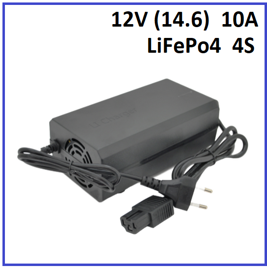 Зарядний пристрій Powermaster для LiFePo4 12V (14.6) 4S до 10A штекер 3-pin С13, фото 1