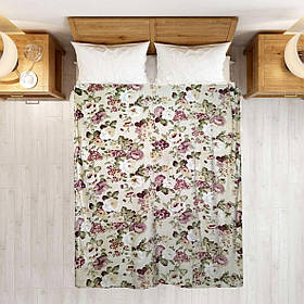 Плед полегшений із мікрофібри True Love Квіти 200х220 см