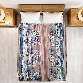 Плед полегшений із мікрофібри True Love Квіти 200х220 см