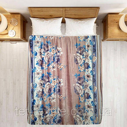 Плед полегшений із мікрофібри True Love Квіти 200х220 см, фото 1