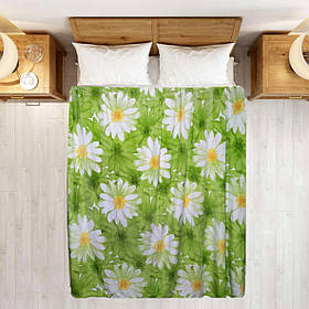 Плед полегшений із мікрофібри True Love Ромашки 200х220 см