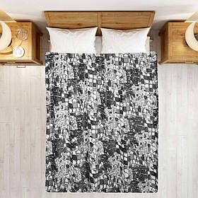 Плед полегшений із мікрофібри True Love Камені сірі 200х220 см