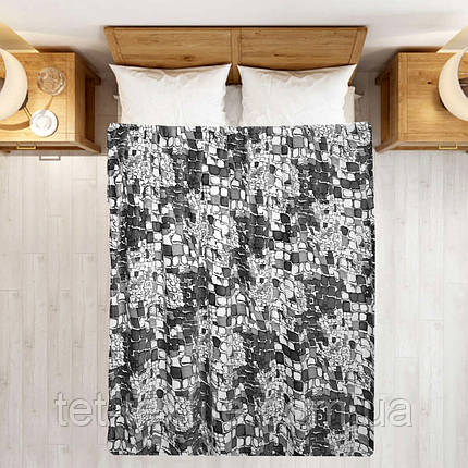 Плед полегшений із мікрофібри True Love Камені сірі 200х220 см, фото 1