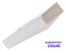 Короб пластиковий 100x40x2000 мм подвійний замок