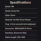 ⇒ TRI Grace Pro (2Pin 0.78 / Jack 3.5) - змінний кабель для IEM's навушників, фото 9