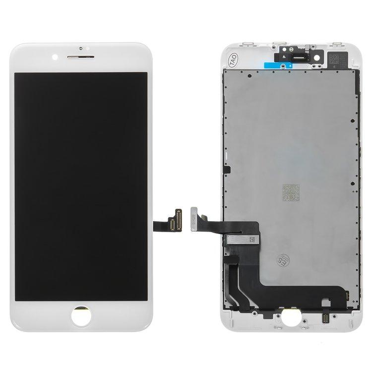Дисплей iPhone 8 Plus (LG) з сенсором та рамкою White (Original) уцінка