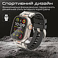 Силіконовий ремінець Promate SilicaBand-Pro для Apple Watch 42/44/45/49 мм, серії 1-9, SE, Ultra 1-2 Black (silicaband-pro.black), фото 3