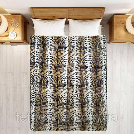 Плед полегшений із мікрофібри True Love Шкура тигра 200х220 см, фото 1