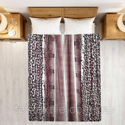 Плед полегшений із мікрофібри True Love Плямисті смуги 200х220 см, фото 1