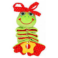 М'яке брязкальце-підвіска "Жабеня"