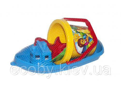 Пісочний набір "Кораблик-3 ТехноК" (синій), фото 1