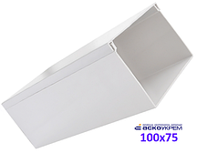 Короб пластиковий 100x75x2000 мм подвійний замок