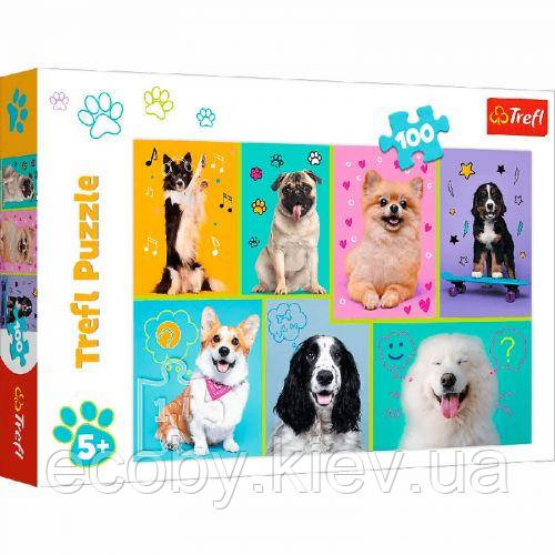 Пазли "Забавні цуценята", 100 елем., фото 1