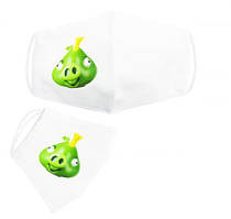Багаторазова 4-шарова захисна маска "Angry birds Король свині" розмір 3, 7-14 років