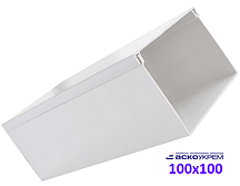 Короб пластиковий 100x100x2000 мм подвійний замок