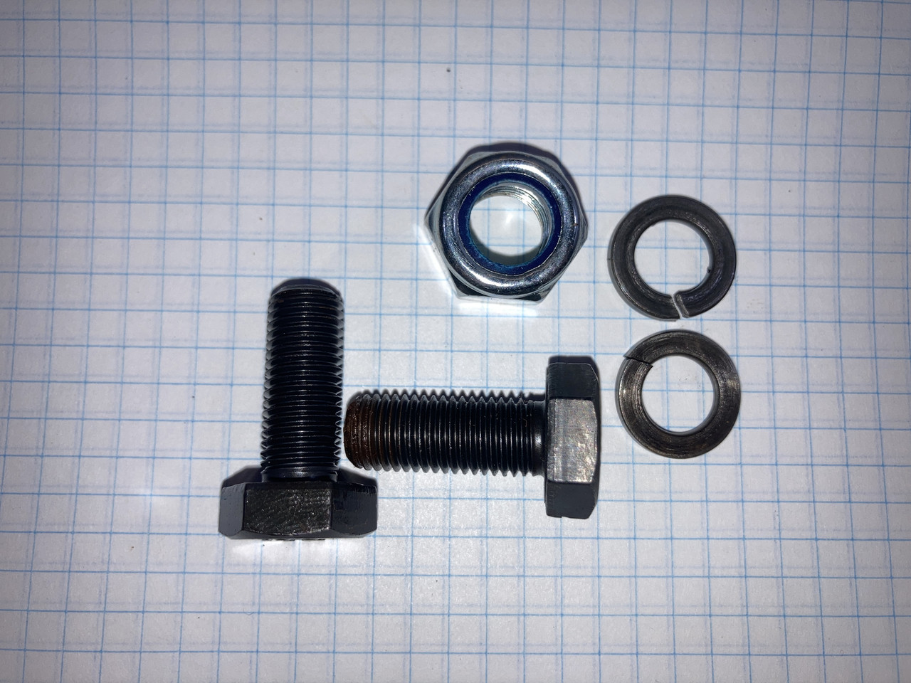 Болт М10 25 гровер пальця кульової опори 2шт гайка М12 ВАЗ 2108 2109 2110 2112 2113 2114 2115