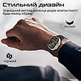 Силіконовий ремінець Promate Magband-MS для Apple Watch 42/44/45/49 мм, серії 1-9, SE, Ultra 1-2 Black (magband-ms.black), фото 4