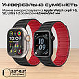 Силіконовий ремінець Promate Magband-MS для Apple Watch 42/44/45/49 мм, серії 1-9, SE, Ultra 1-2 Black (magband-ms.black), фото 7