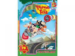 Пазлы "Финес и Ферб", 70 эл