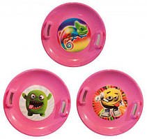 Санки-Ляянка SNOW PLATE (рожеві) 60 см