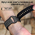 Силіконовий ремінець SiliBand-DC для Apple Watch 42/44/45/49 мм, серії 1-9, SE, Ultra 2 Black (siliband-dc.black), фото 5
