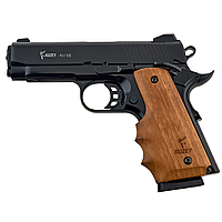 Стартовий пістолет Kuzey 911 SX black, дерев'яна рукоятка, з дод. магазином (Colt 1911)