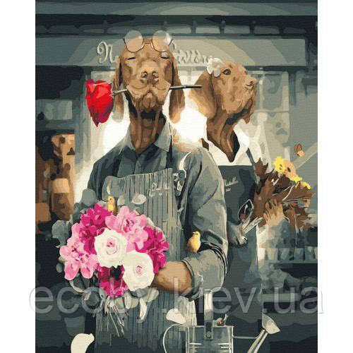 Картина за номерами "Продавці квітів" ★★★, фото 1