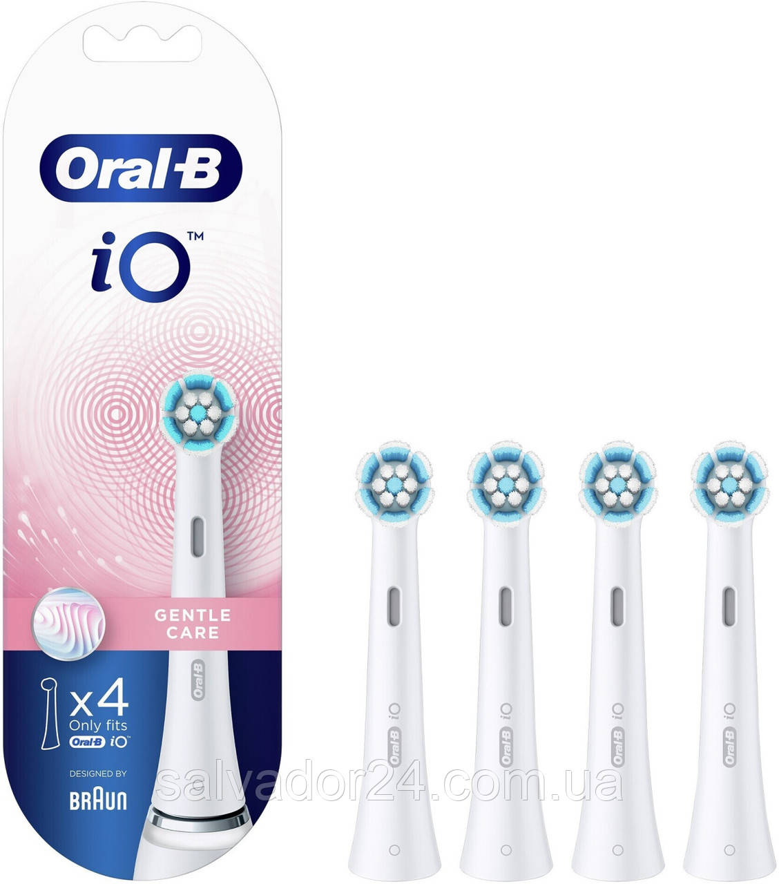 Насадки до електричної зубної щітки Oral-B iO Gentle Care White 4 штуки