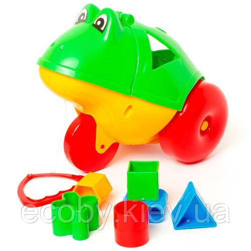 Каталка логіка "Жаба" (зелена), фото 1