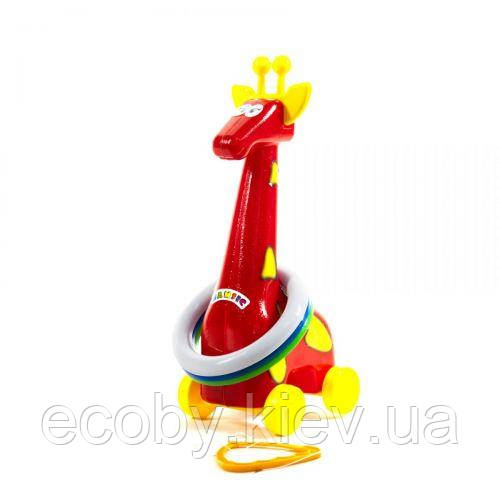 Кільцебурос-каталка "Жираф" (червона), фото 1