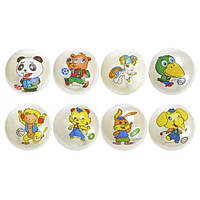 М'яч гумовий "Звірятка", 22 см (5 штук)