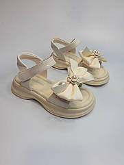 Босоніжки для дівчинки Apawwa 1686 beige беж р.31-36