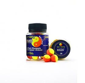 Бойли насадкові Grandcarp Інь-Янь 14 мм Кисла Груша-Ананас арт BBY150
