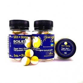 Бойли насадкові Grandcarp Інь-Янь 14 мм Тигровий горіх-Кукурудза арт BBY176