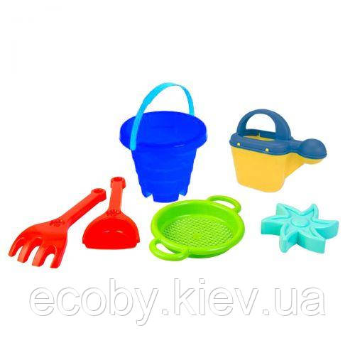 Пісочний набір "Вежа" синій, фото 1