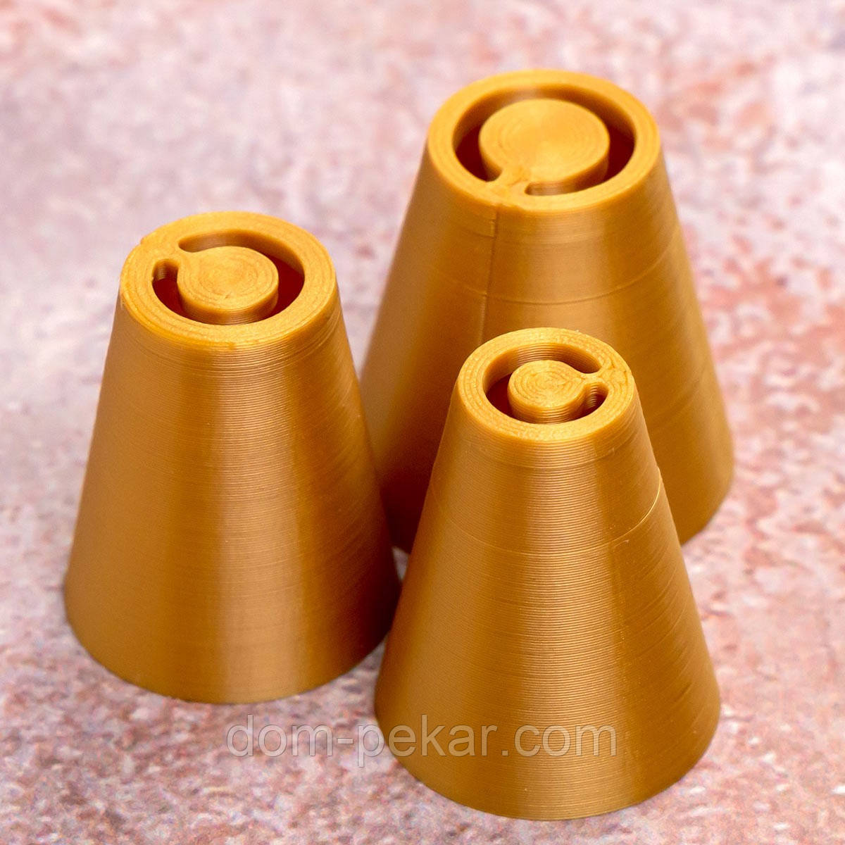 P-1 Пелюстка хризантеми 8, 10, 12 мм набір насадок кондитерських 3 шт (3D)