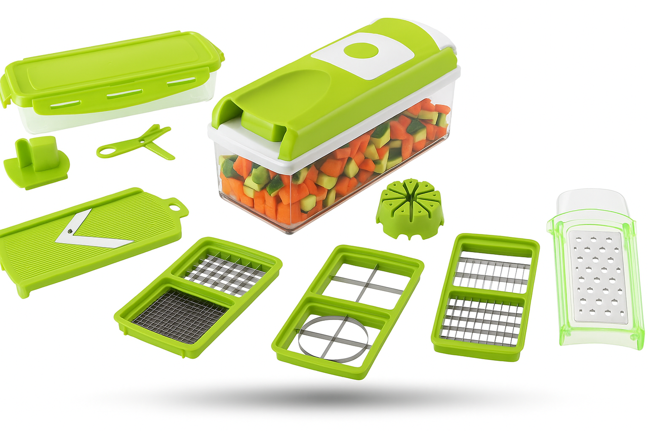 Овочерізка подрібнювач найсер дайсер плюс Nicer dicer plus Vegetable cutter 16 предметів
