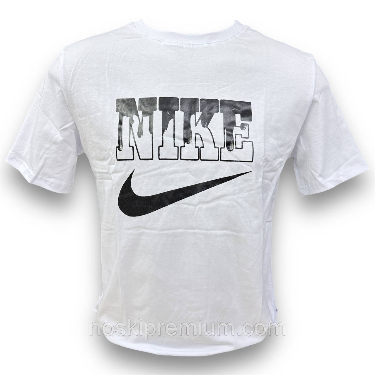 Футболка чоловіча стрейчева Nike, Туреччина, розміри 46-54, біла, 011831, фото 1