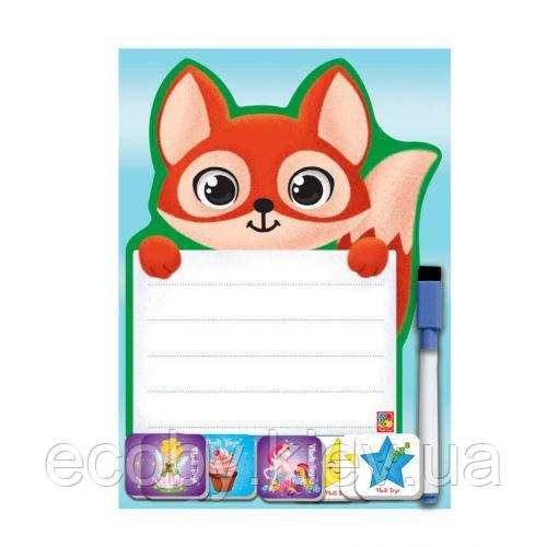 Магнітна дошка з маркером "Лисичка", фото 1