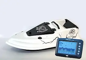 Прикормочний кораблик Фурія Шторм GPS Cortex 6+1 з ехолотом Toslon TF300