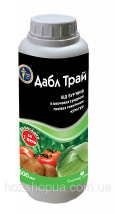 Гербіцид післясходовий Дабл Трай к.е. Сімейний Сад, 500 мл, фото 1