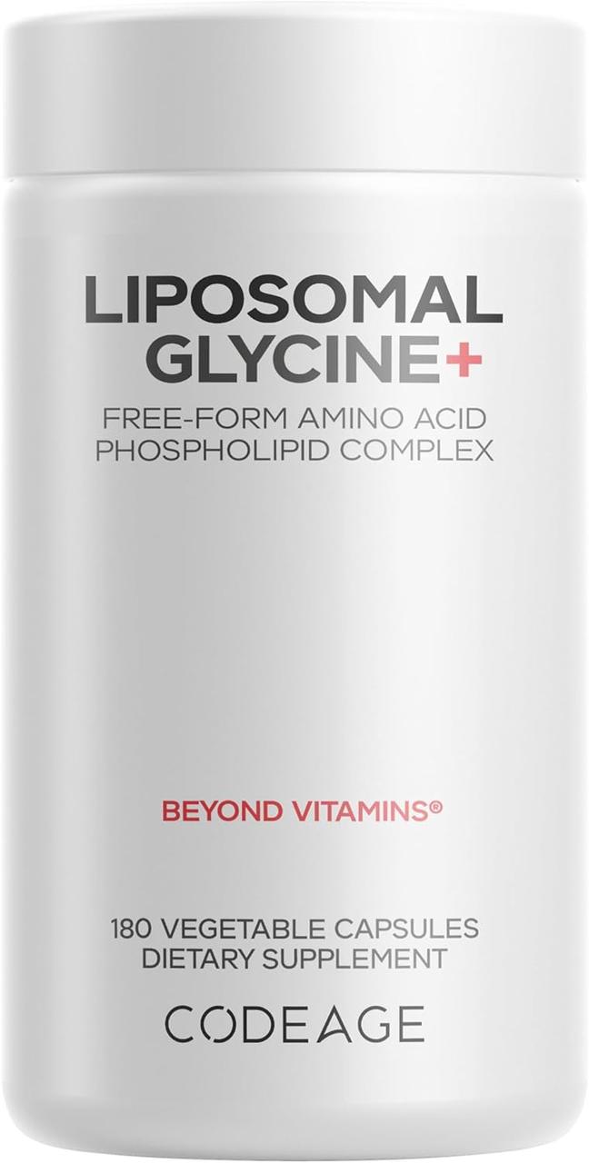 CodeAge Liposomal Glycine+ / Гліцин ліпосомальний 1500 мг 180 капсул