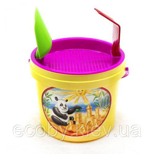 Набір для піску "Панда" (4 елем), жовтий, фото 1