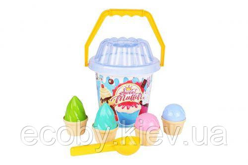 Набір для гри з піском, блакитний, фото 1