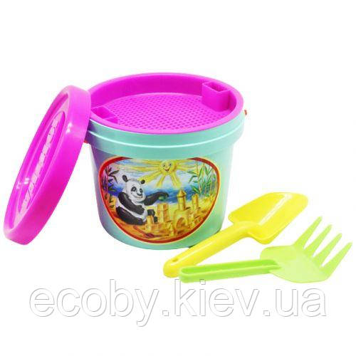 Пісочний набір (5 предметів) бірюзовий, фото 1