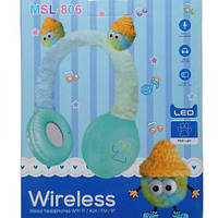 Навушники бездротові "М'які монстрики" (м'ятні)