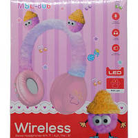 Навушники бездротові "М'які монстрики" (рожеві)