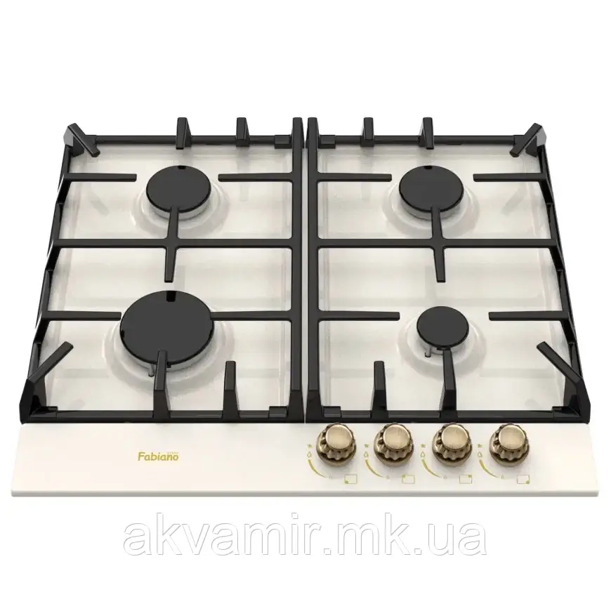 Варильна панель Fabiano FHGR 3744 VGH Ivory (слонова кістка) газова, фото 1