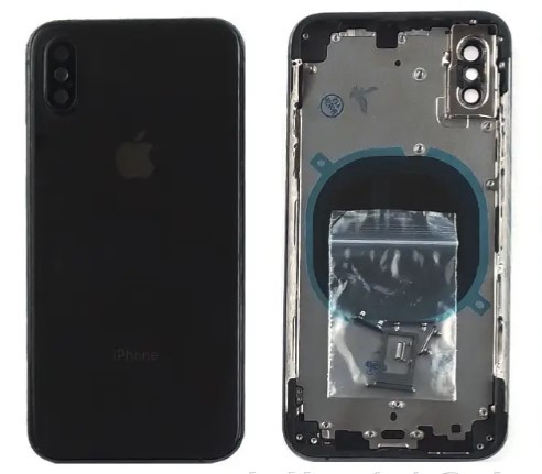 Корпус Apple iPhone XS Black + сім лоток, кнопки
